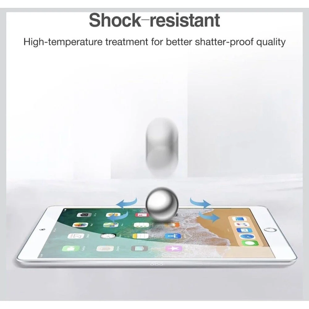ProCase 2 Pack Tempered Glass Screen Protector for iPad 6th/ 5th 9.7
